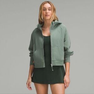 Lululemon Oversized Scuba Full Zip M/L Gray Eucalyptus